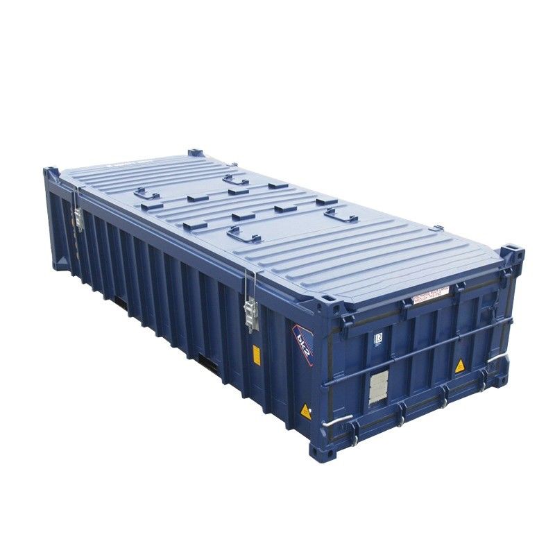 Container per il trasporto marittimo di alta capacità di 20 piedi con apertura dura e pavimenti in legno o acciaio con capacità di 14,5 CBM