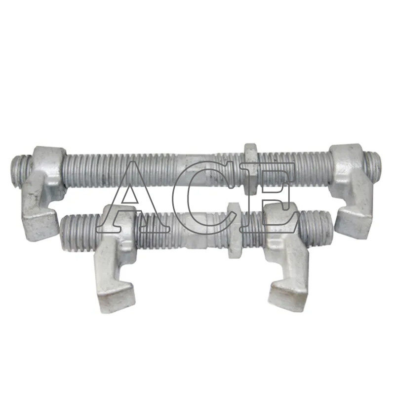 Acciaio forgiato 260mm 380mm Lashing Twist Locks doppia pinza ISO Container Shipping Bridge Fitting Container Lashing Equipment