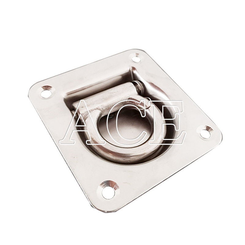 2000KN M.B.L Compressione In acciaio inossidabile Piano di montaggio di corda di auto e camion accessori di legatura di legame D anello di corda per pesante-duty