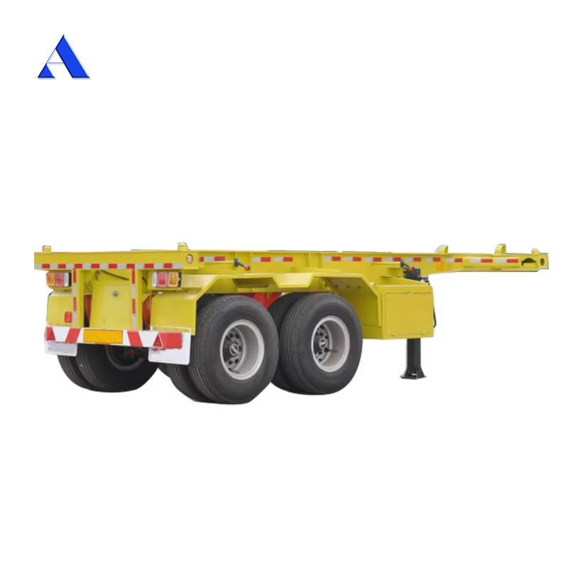 Container Chassis personalizzato 2 Semi-remolchi a scheletro per il trasporto di container da 20 piedi