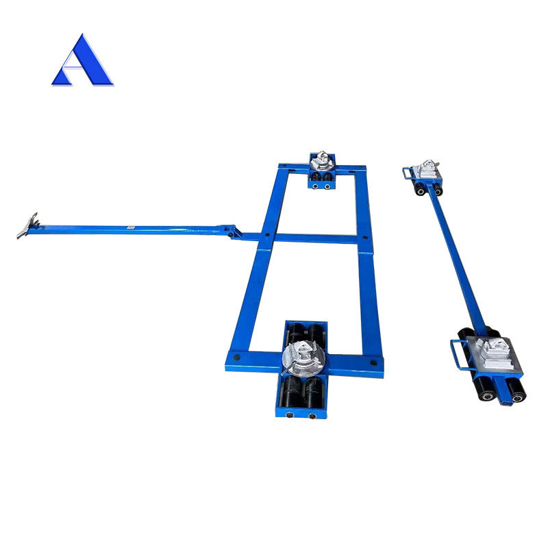 16 tonnellate di 32 tonnellate di carrello a rullo di acciaio Container di trasporto in movimento Dolly con struttura a tre ruote e supporto OEM personalizzabile