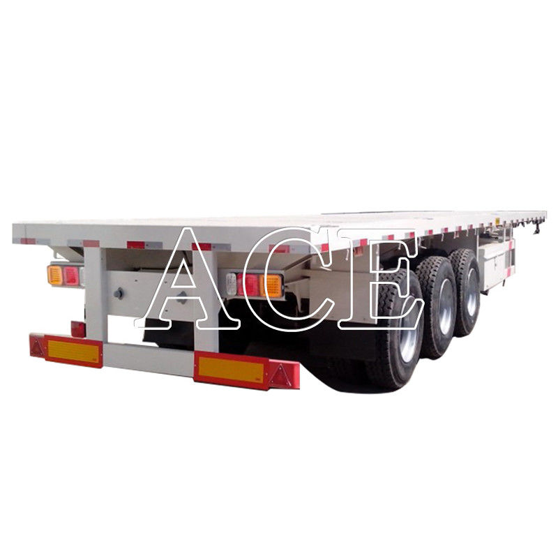Serrature a torsione 4 set/12 set 3 assi Container da trasporto in acciaio pesante Flatbed Frame Semi-trailer per il trasporto