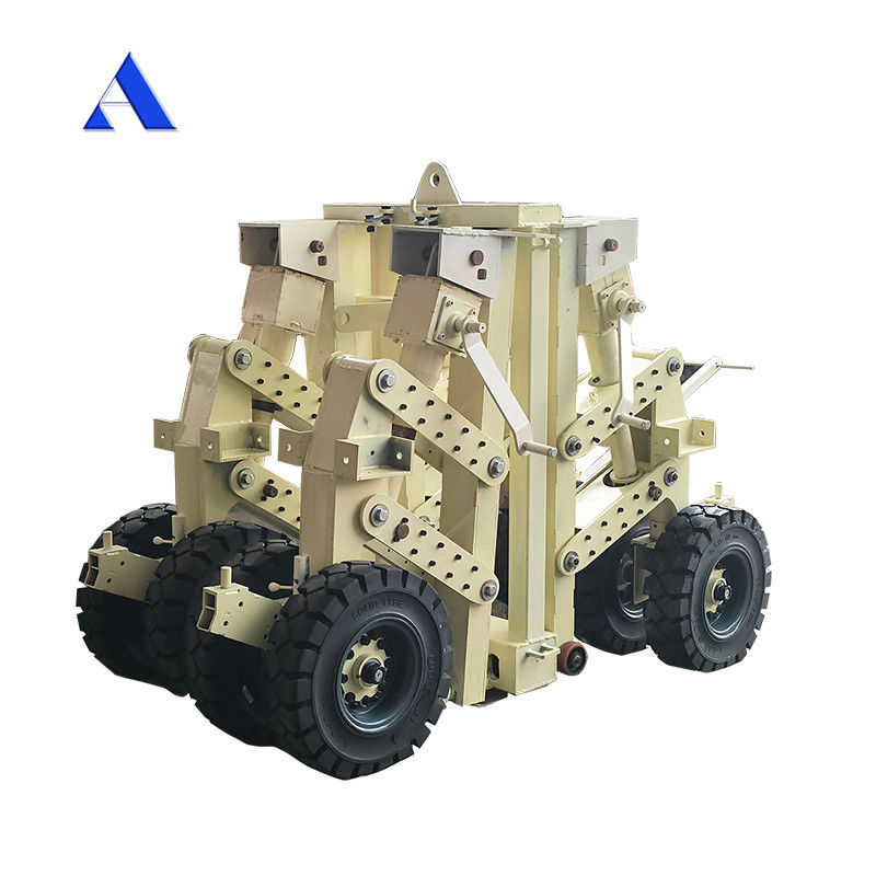 Apparecchiature per il sollevamento di container per trasporto di acciaio da 5T a carico utile 15-30 tonnellate Caster Mover Self Loading Trailer per materiale in acciaio