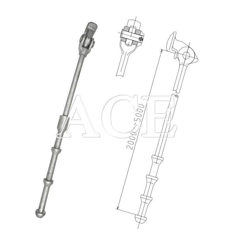 Lunghezza personalizzata Galvanizzato DNV GL Certificato Contenitore attrezzatura di laminazione Bar laminazione Lashing Rod per galvanizzazione a caldo