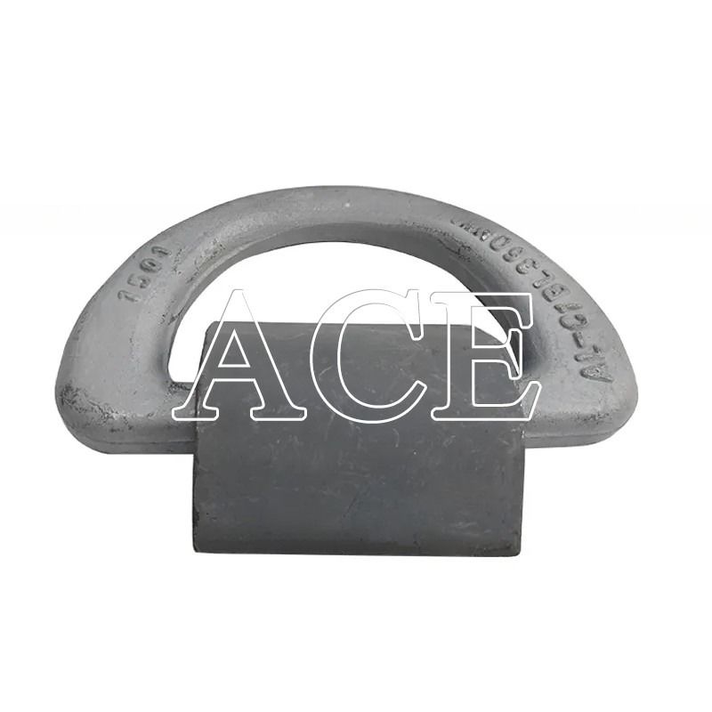 500KN M.B.L GL CCS approvato 50T contenitore forgiato Lashing D anello con pinza